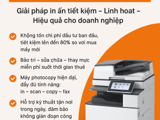  DỊCH VỤ CHO THUÊ MÁY PHOTOCOPY TẠI KCN DẦU DÂY