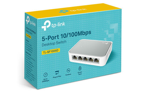 Switch TP-Link TL-SF1005D 5 port (100Mbps, Ver 18.0)