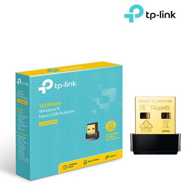 USB thu Wifi TP-Link TL-WN725N Chính hãng (Ko anten, 150Mbps)